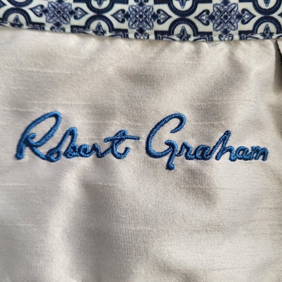 Robert Graham Criswell Classic Fit Short Sleeve Button Down Shirt Men's Large - Picture 4 of 8